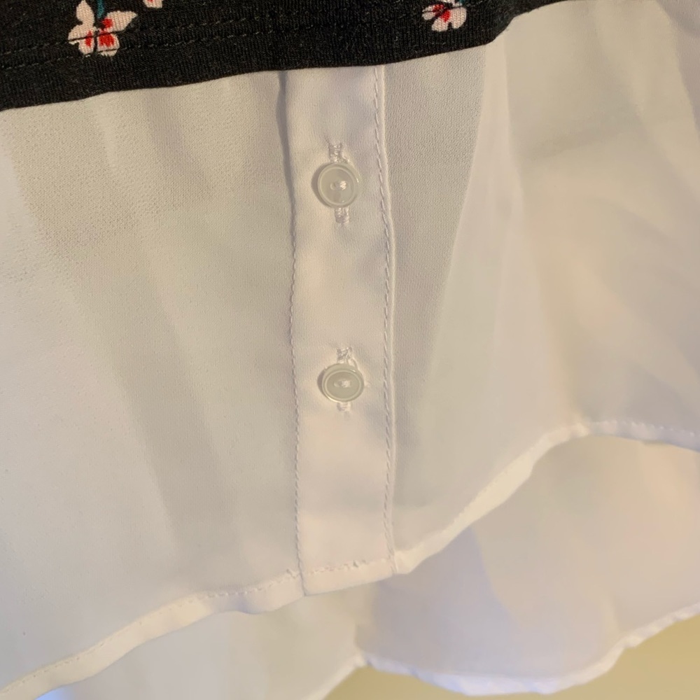 Elle | Collared Floral Blouse | XL - Picture 4 of 8